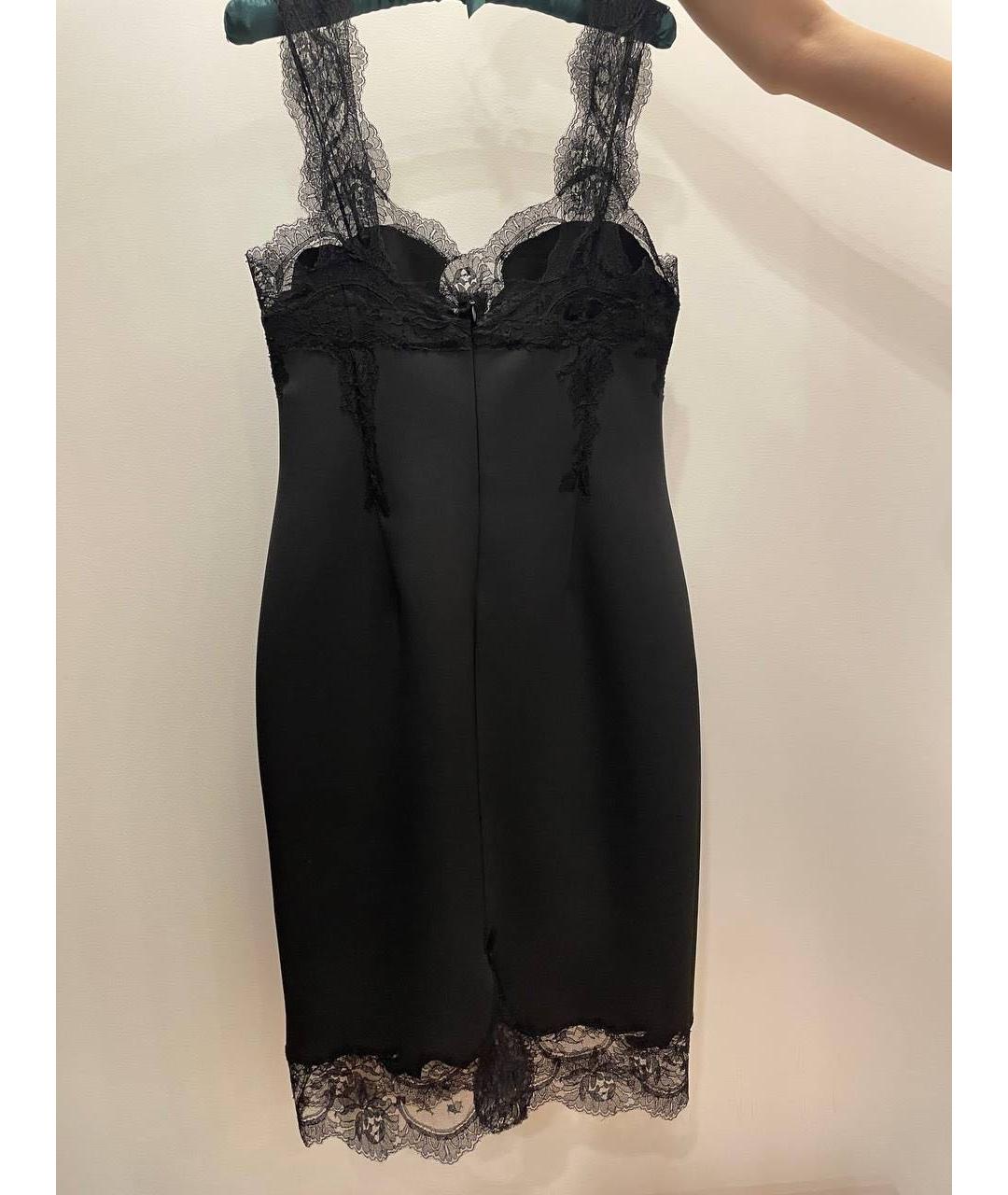 ERMANNO SCERVINO Черное полиэстеровое коктейльное платье, фото 2