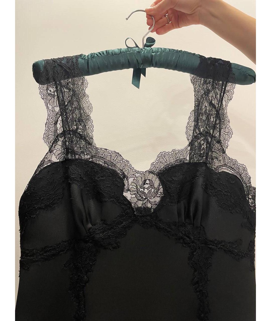 ERMANNO SCERVINO Черное полиэстеровое коктейльное платье, фото 3