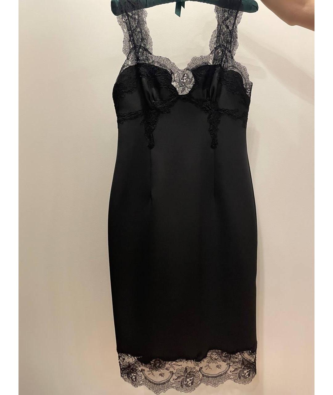 ERMANNO SCERVINO Черное полиэстеровое коктейльное платье, фото 6