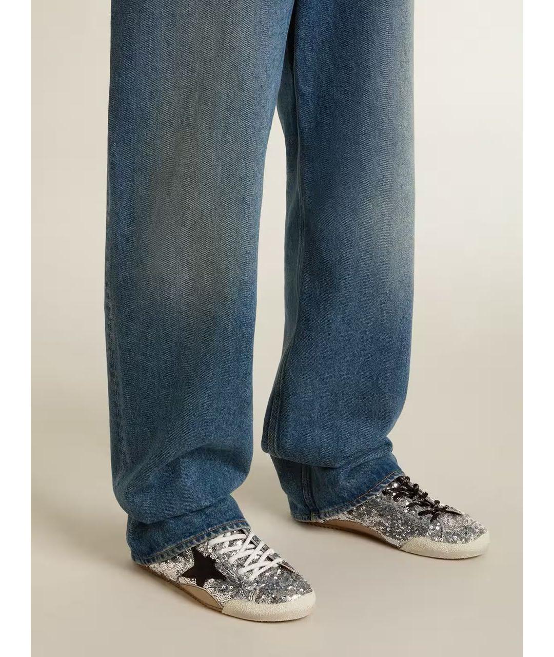 GOLDEN GOOSE DELUXE BRAND Серые кожаные кроссовки, фото 3