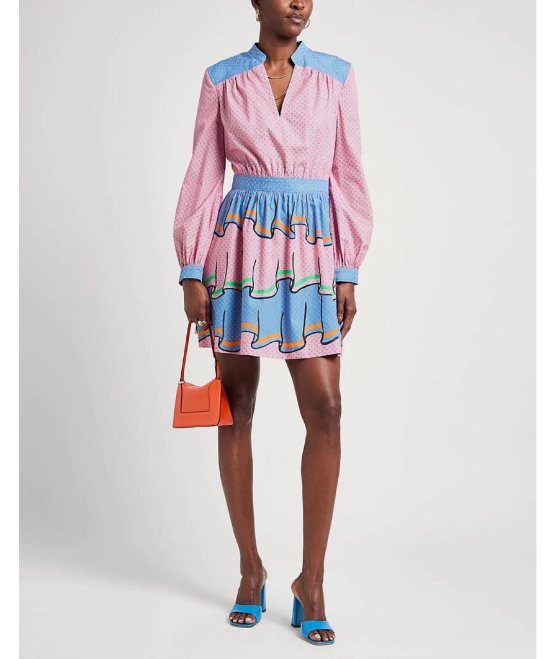 BOUTIQUE MOSCHINO Мульти хлопковое повседневное платье, фото 2