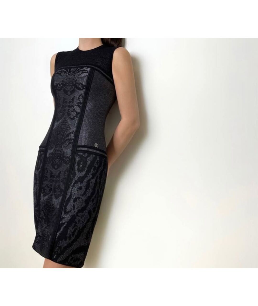 ROBERTO CAVALLI Черное коктейльное платье, фото 4