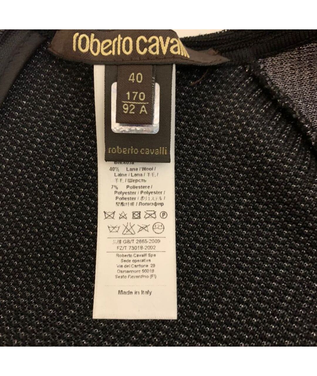 ROBERTO CAVALLI Черное коктейльное платье, фото 3