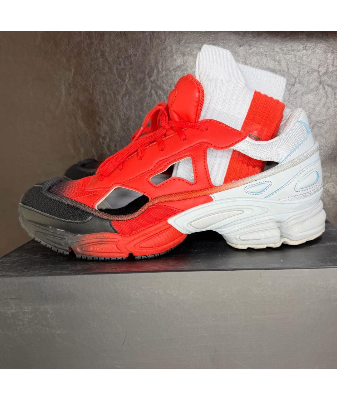 ADIDAS X RAF SIMONS Красные низкие кроссовки / кеды, фото 5