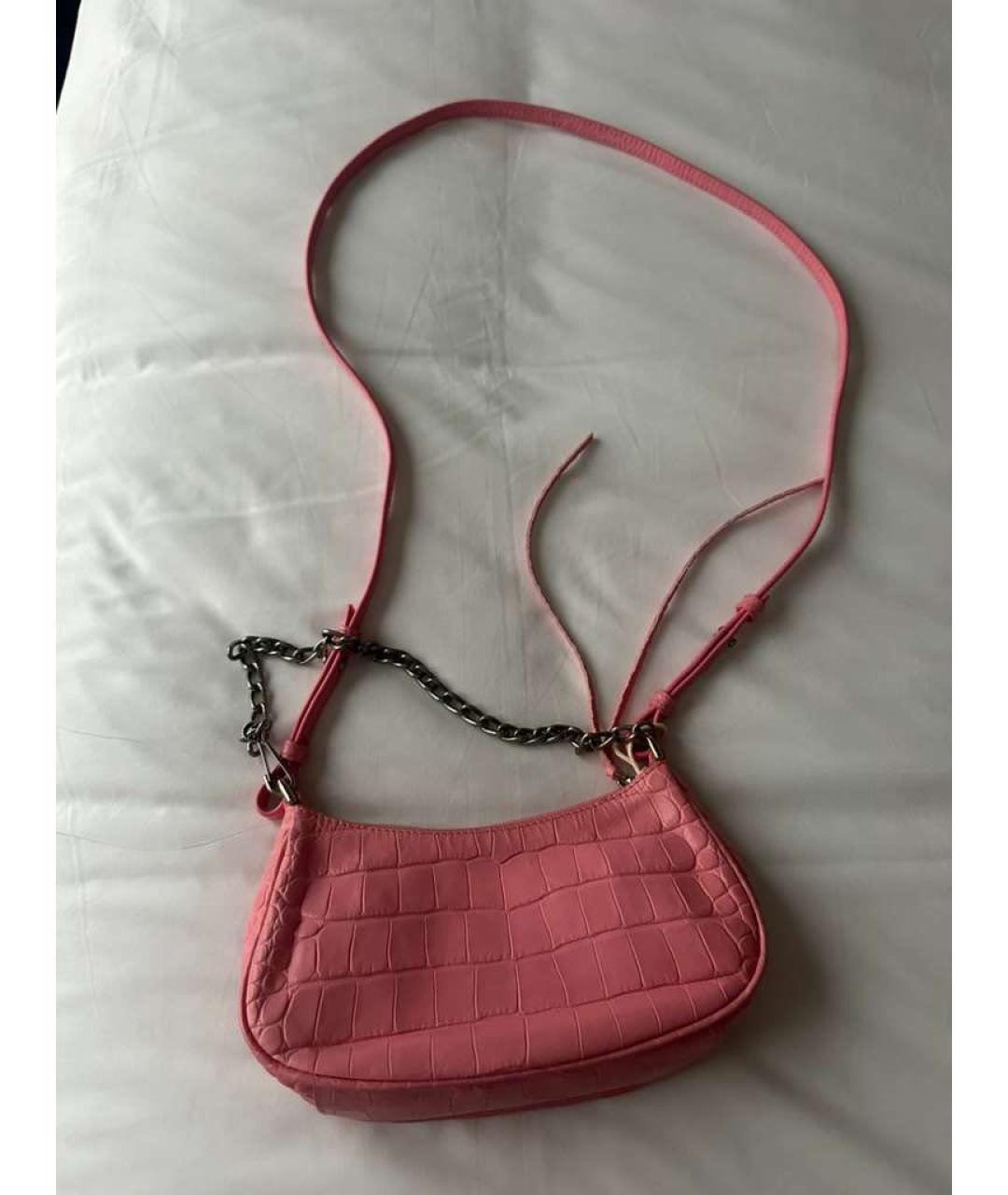 BALENCIAGA Розовая кожаная сумка через плечо, фото 5