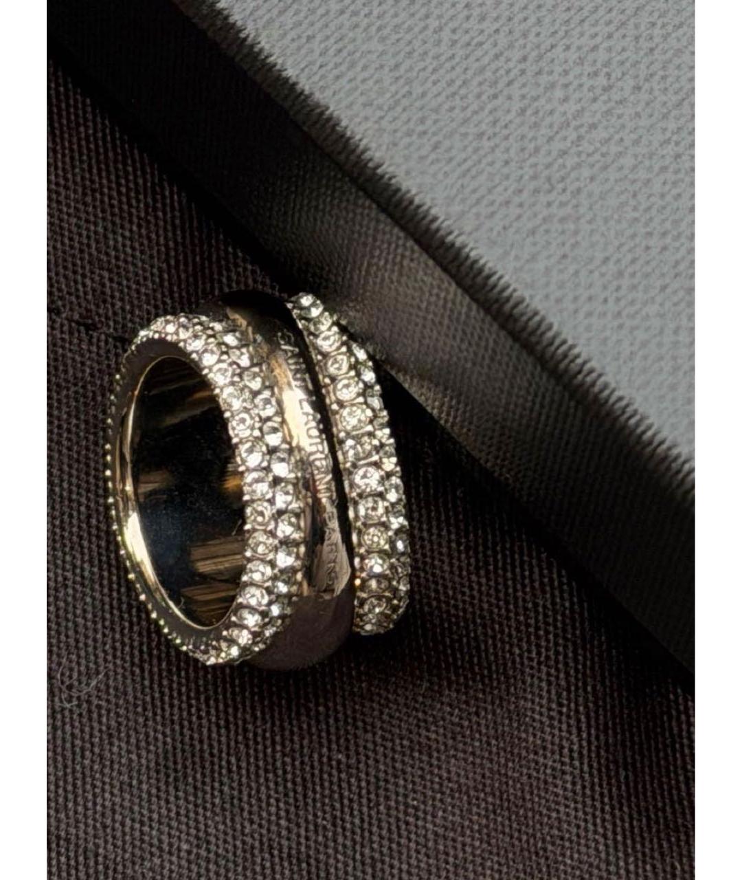 SAINT LAURENT Серебряное металлическое кольцо, фото 4