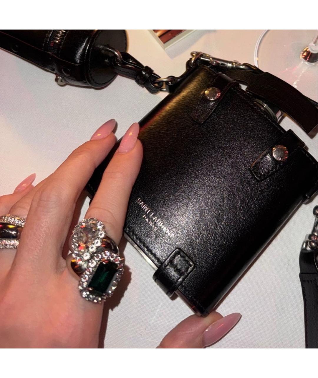 SAINT LAURENT Серебряное металлическое кольцо, фото 8