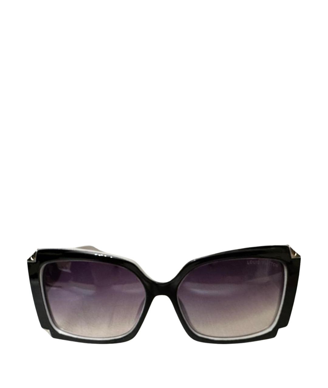 LOUIS VUITTON Черные пластиковые солнцезащитные очки, фото 1