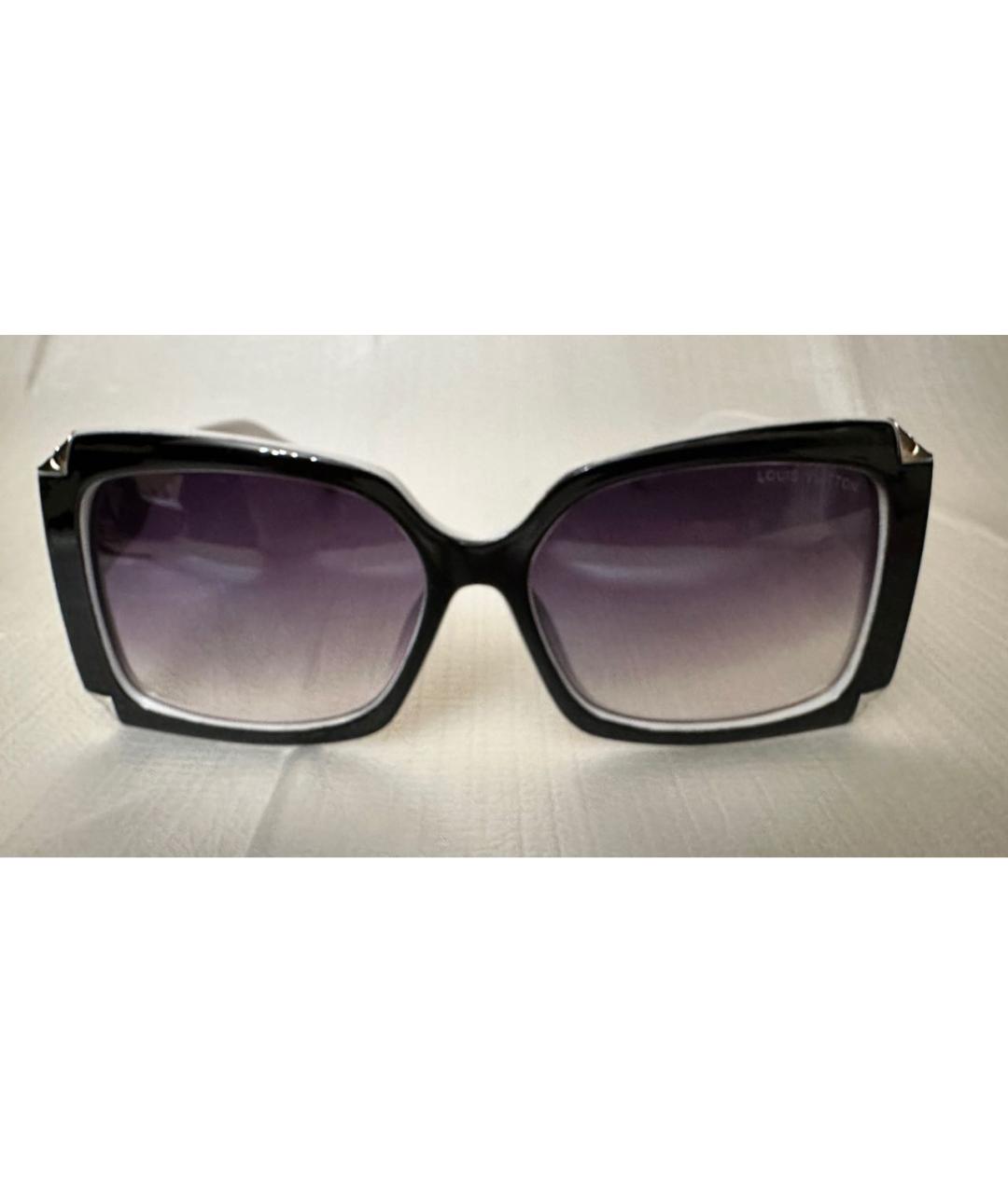 LOUIS VUITTON Черные пластиковые солнцезащитные очки, фото 9