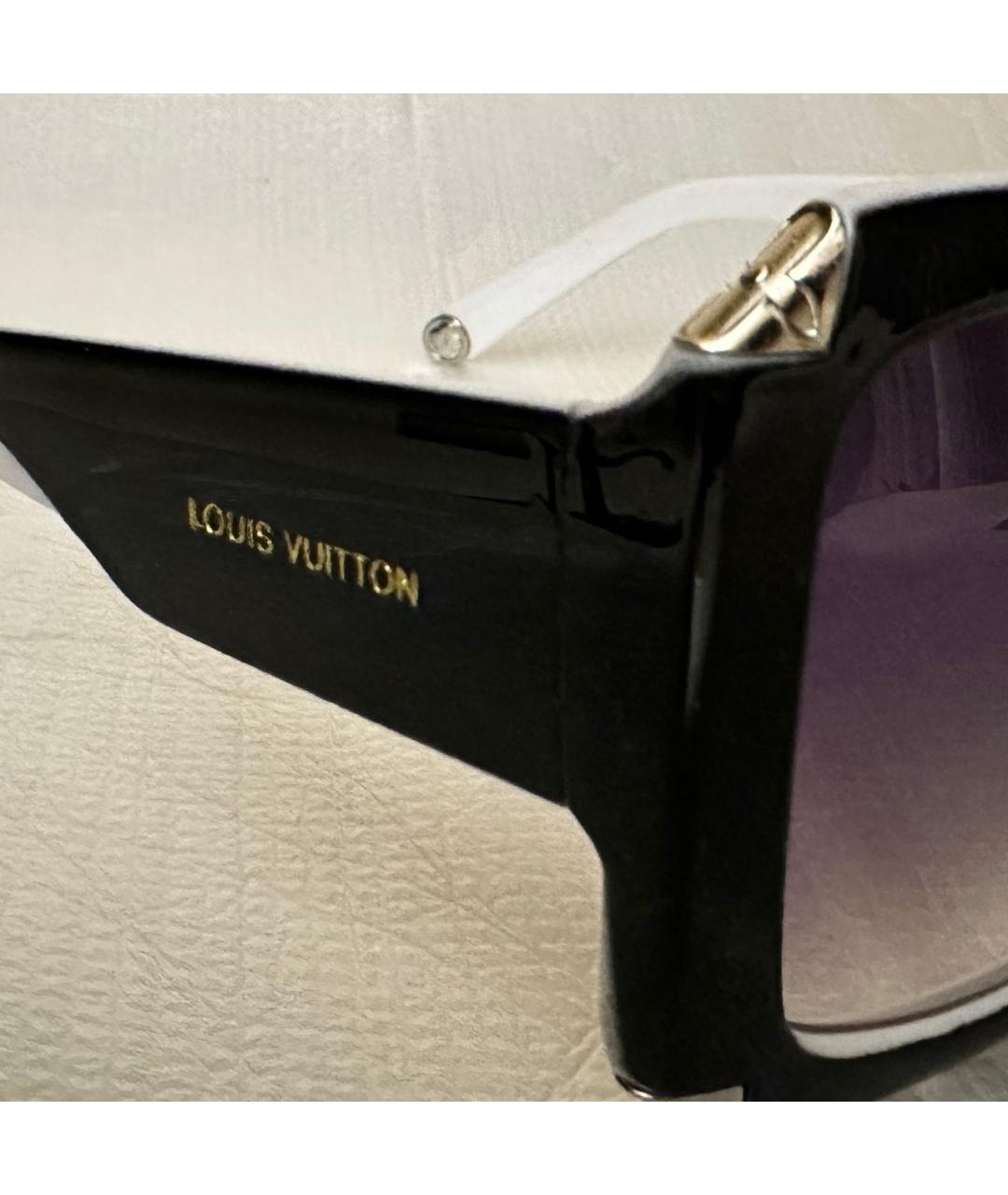 LOUIS VUITTON Черные пластиковые солнцезащитные очки, фото 3