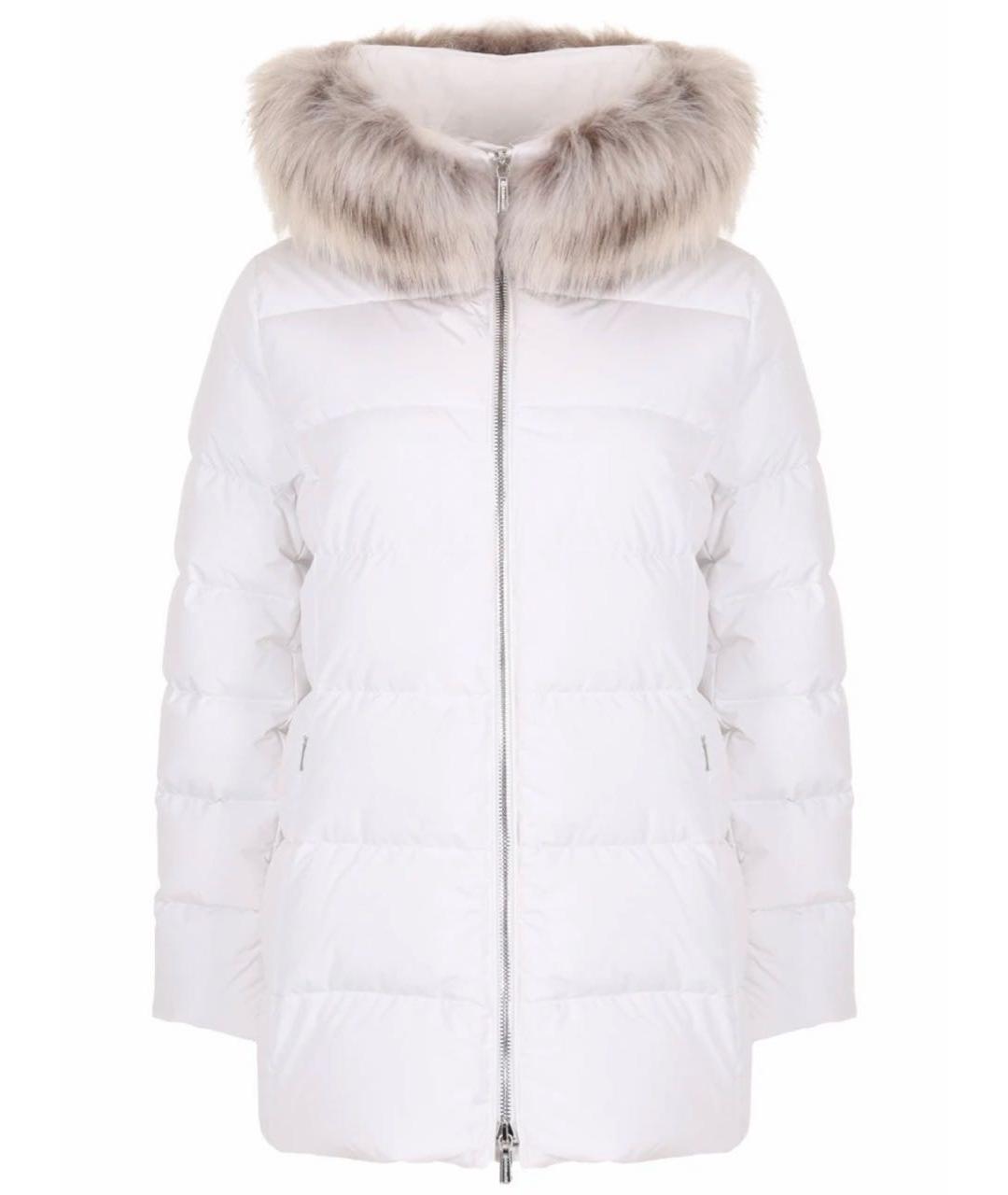 MOORER Белый полиамидовый пуховик, фото 1