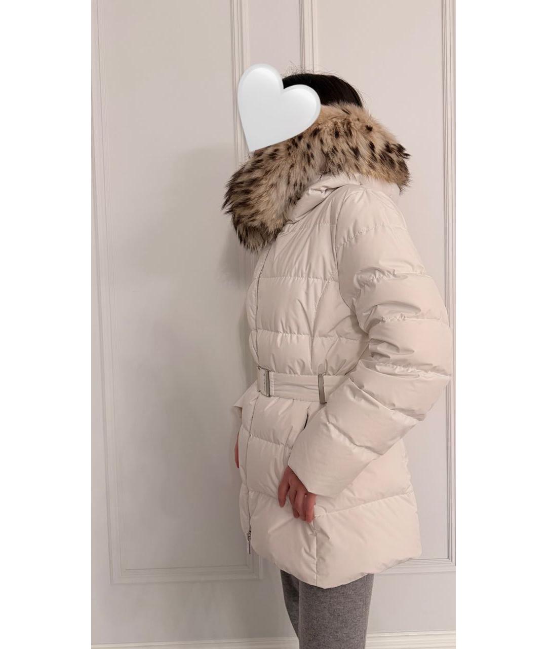 MOORER Белый полиамидовый пуховик, фото 6