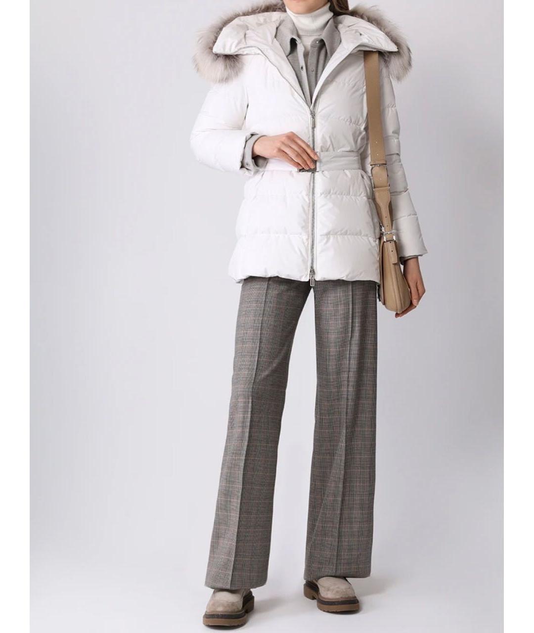 MOORER Белый полиамидовый пуховик, фото 2