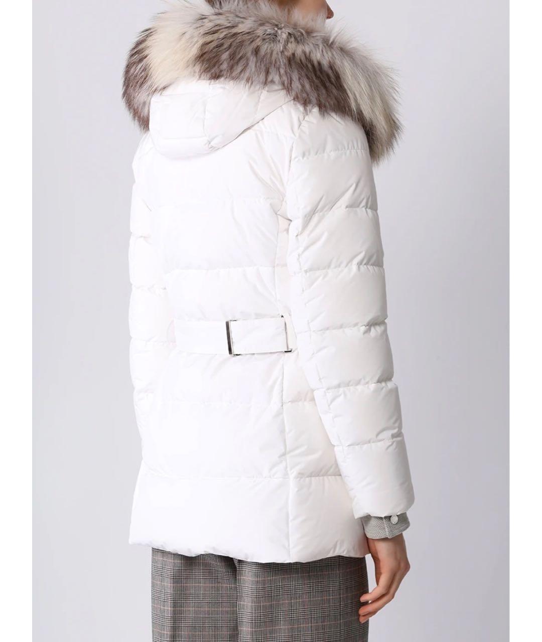 MOORER Белый полиамидовый пуховик, фото 3