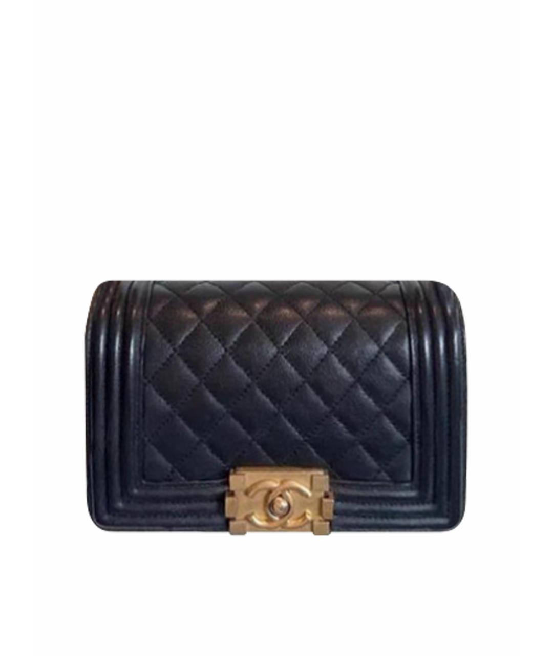 CHANEL Черная кожаная сумка через плечо, фото 1