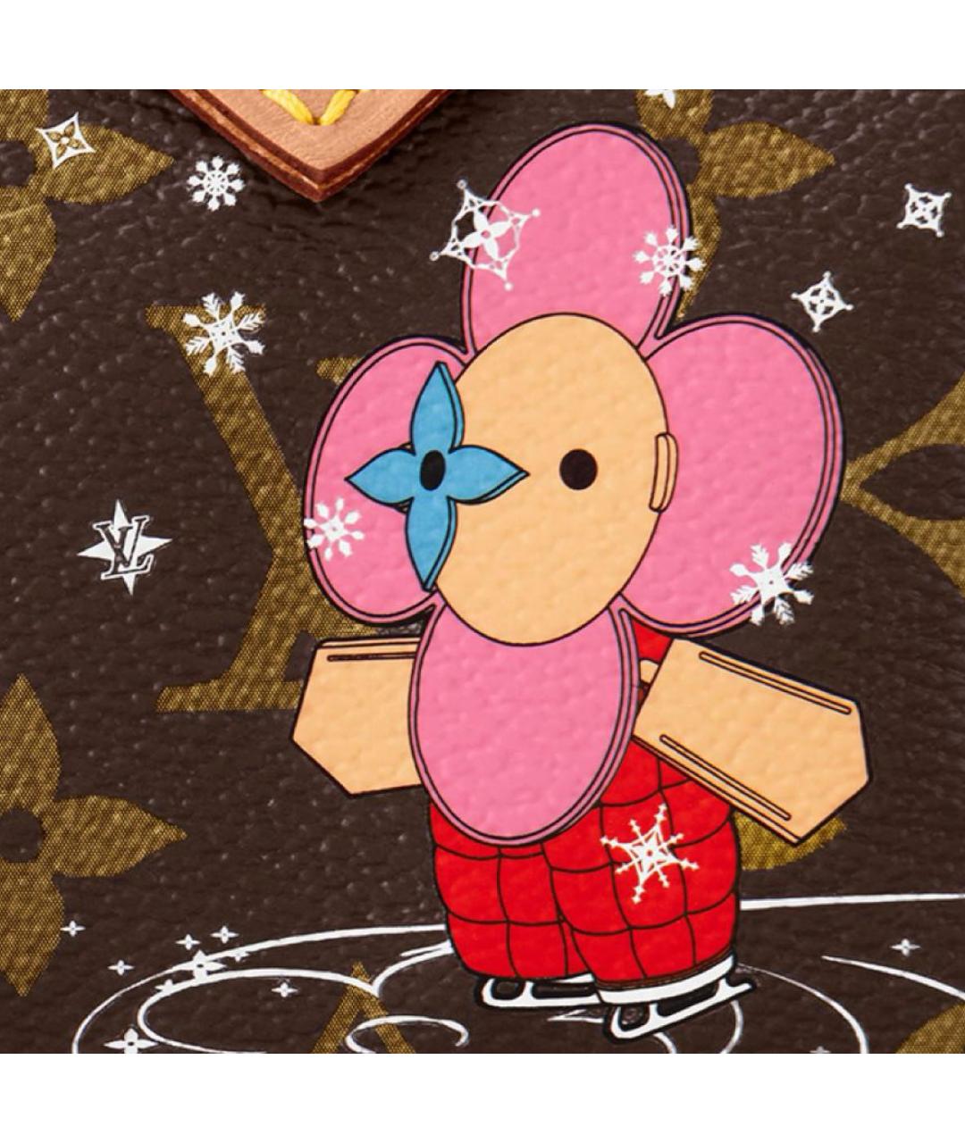 LOUIS VUITTON Коричневая кожаная сумка через плечо, фото 7