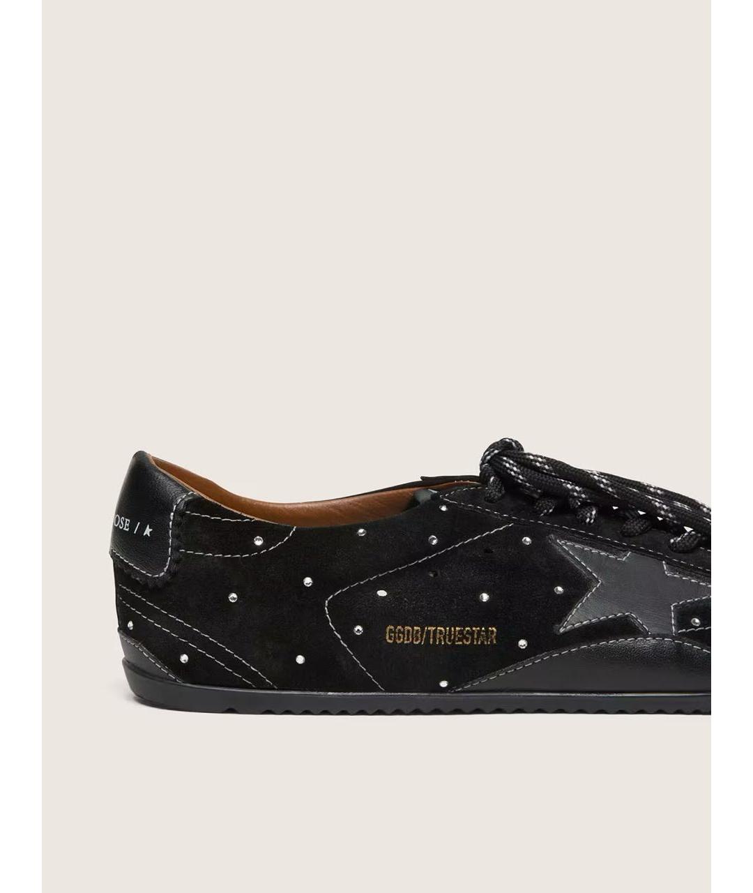 GOLDEN GOOSE DELUXE BRAND Черные кожаные кроссовки, фото 4
