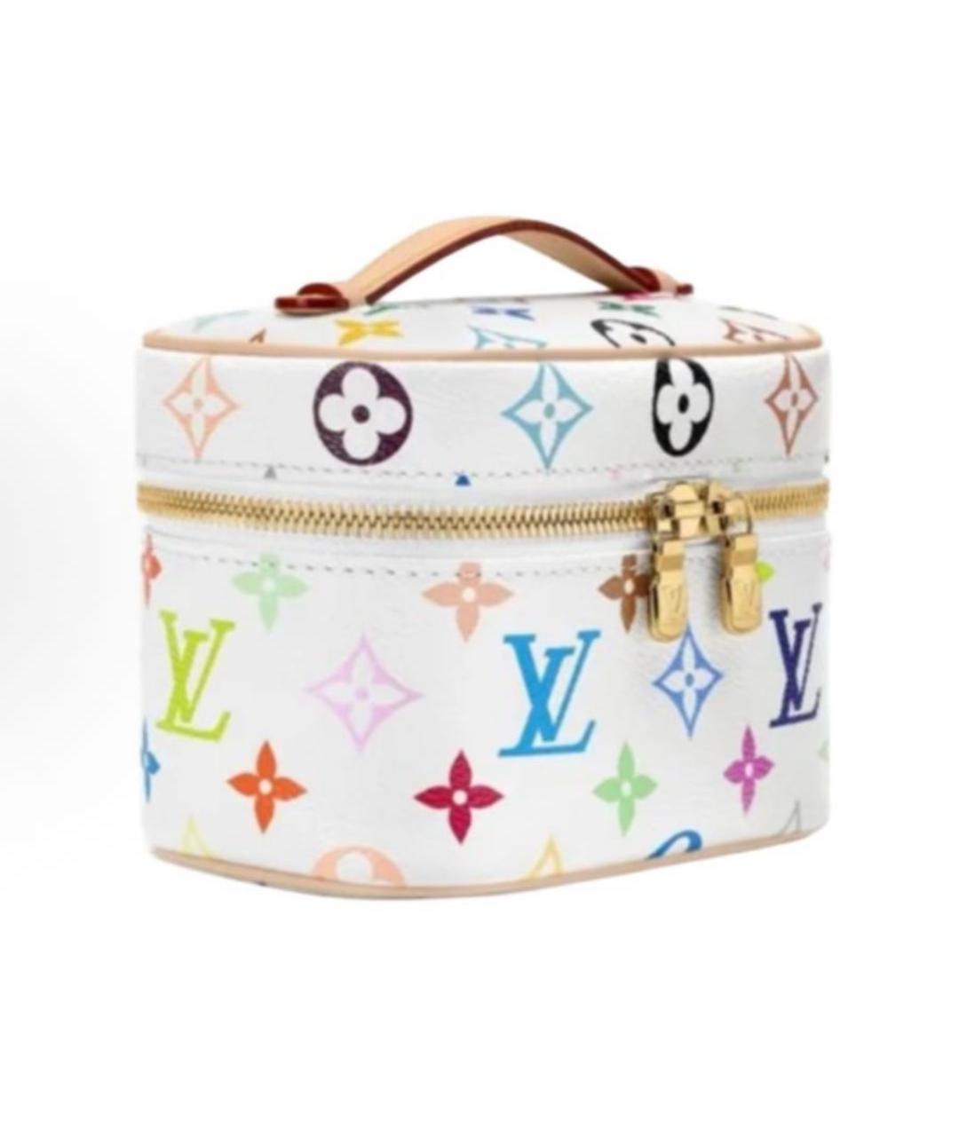 LOUIS VUITTON Белая косметичка, фото 5