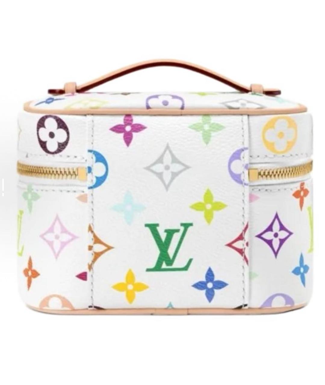 LOUIS VUITTON Белая косметичка, фото 4