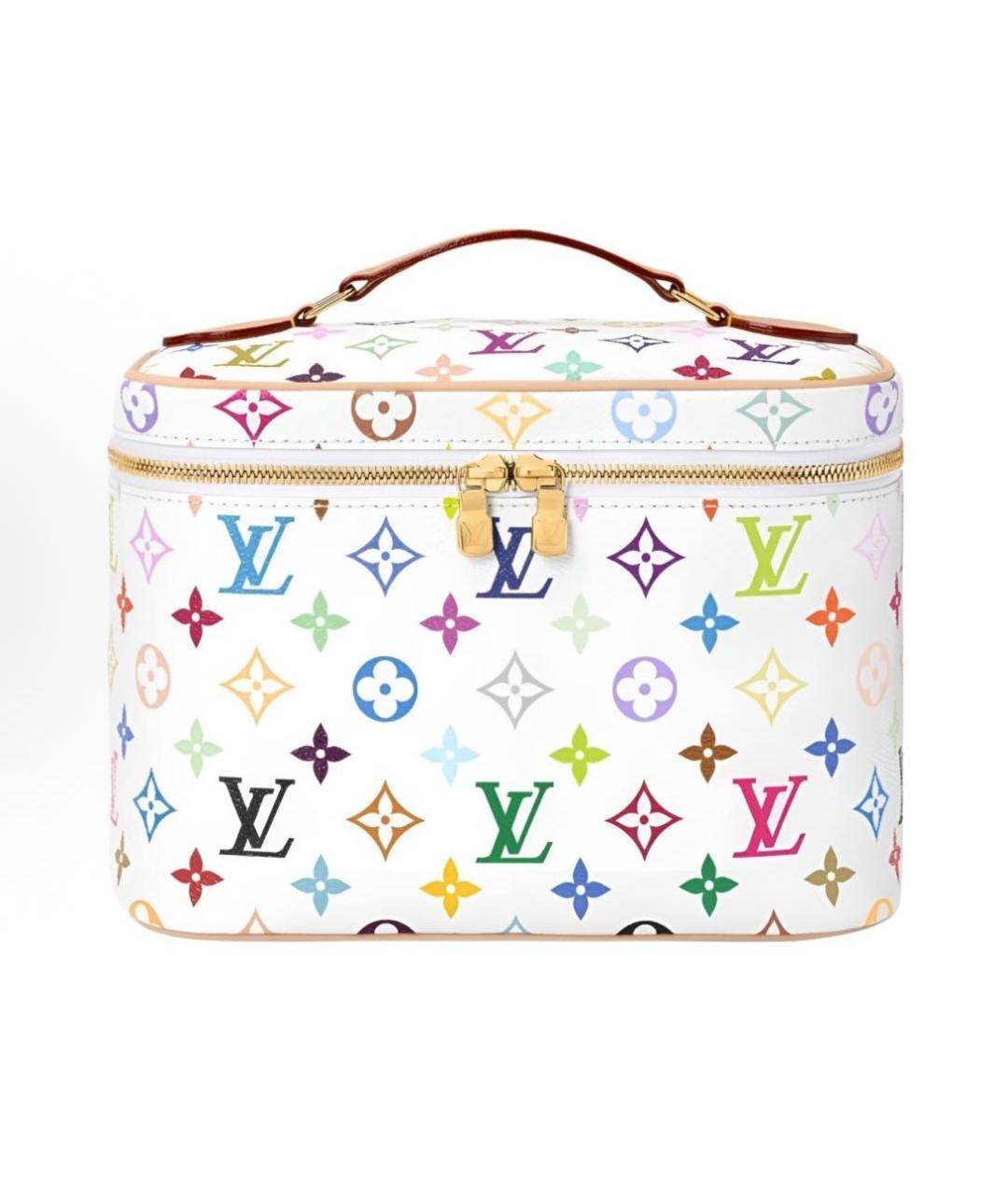 LOUIS VUITTON Белая косметичка, фото 6