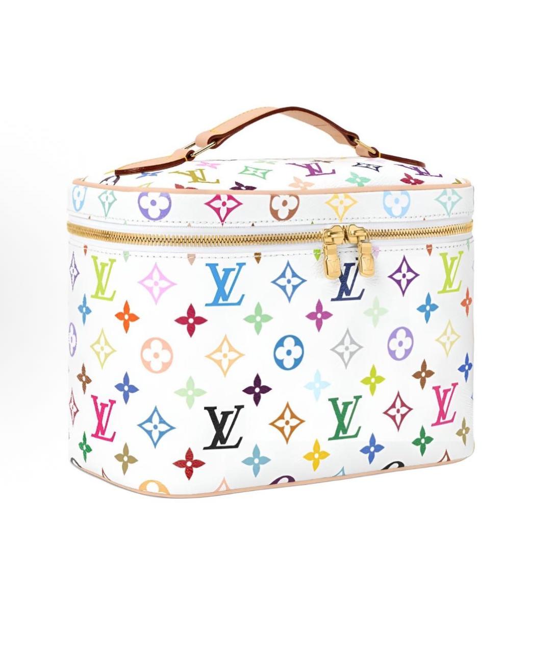 LOUIS VUITTON Белая косметичка, фото 4