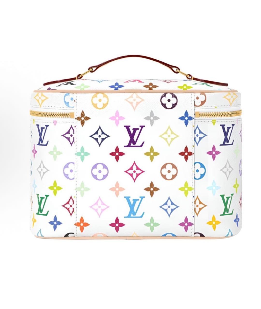 LOUIS VUITTON Белая косметичка, фото 5
