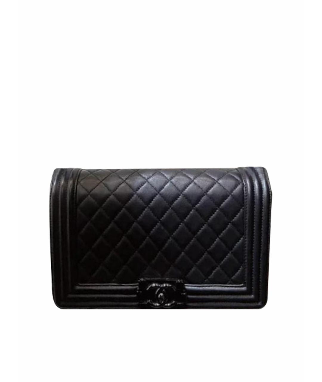 CHANEL Черная кожаная сумка через плечо, фото 1