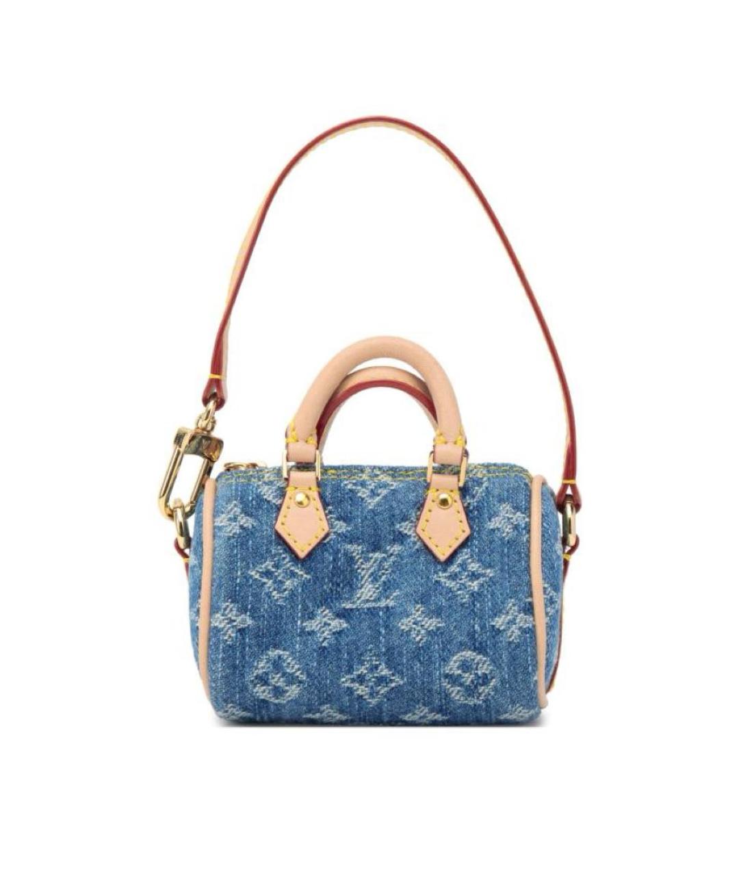 LOUIS VUITTON Синяя сумка с короткими ручками, фото 3