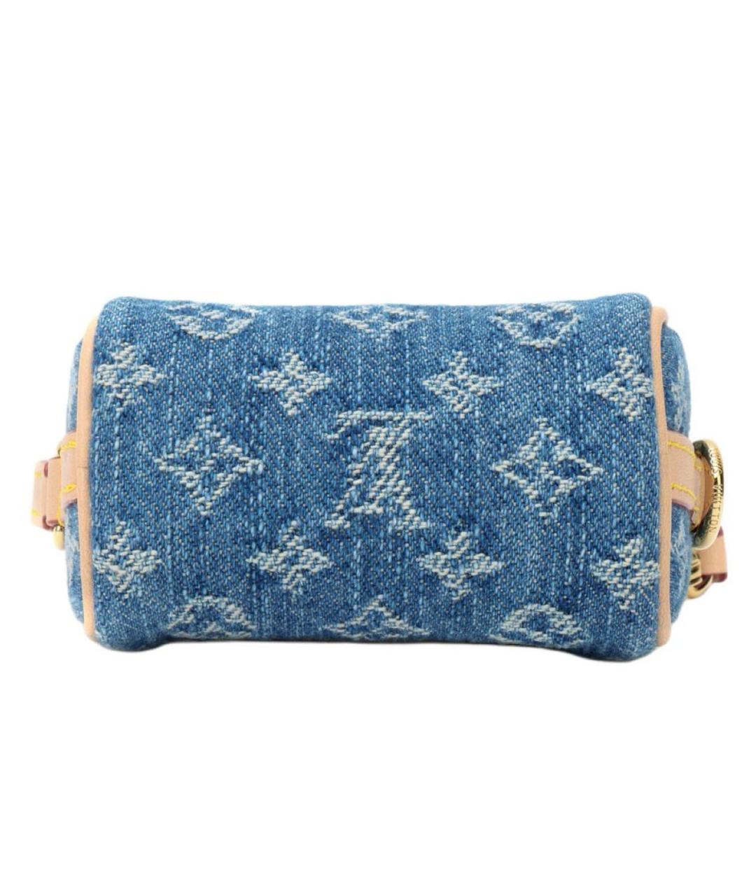 LOUIS VUITTON Синяя сумка с короткими ручками, фото 4