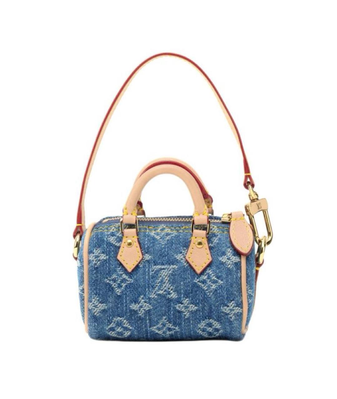 LOUIS VUITTON Синяя сумка с короткими ручками, фото 5