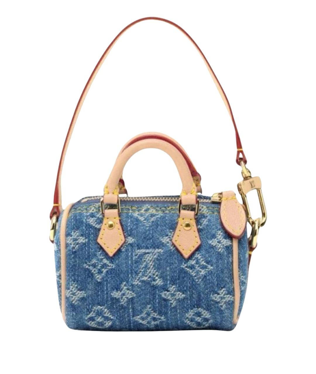 LOUIS VUITTON Синяя сумка с короткими ручками, фото 1