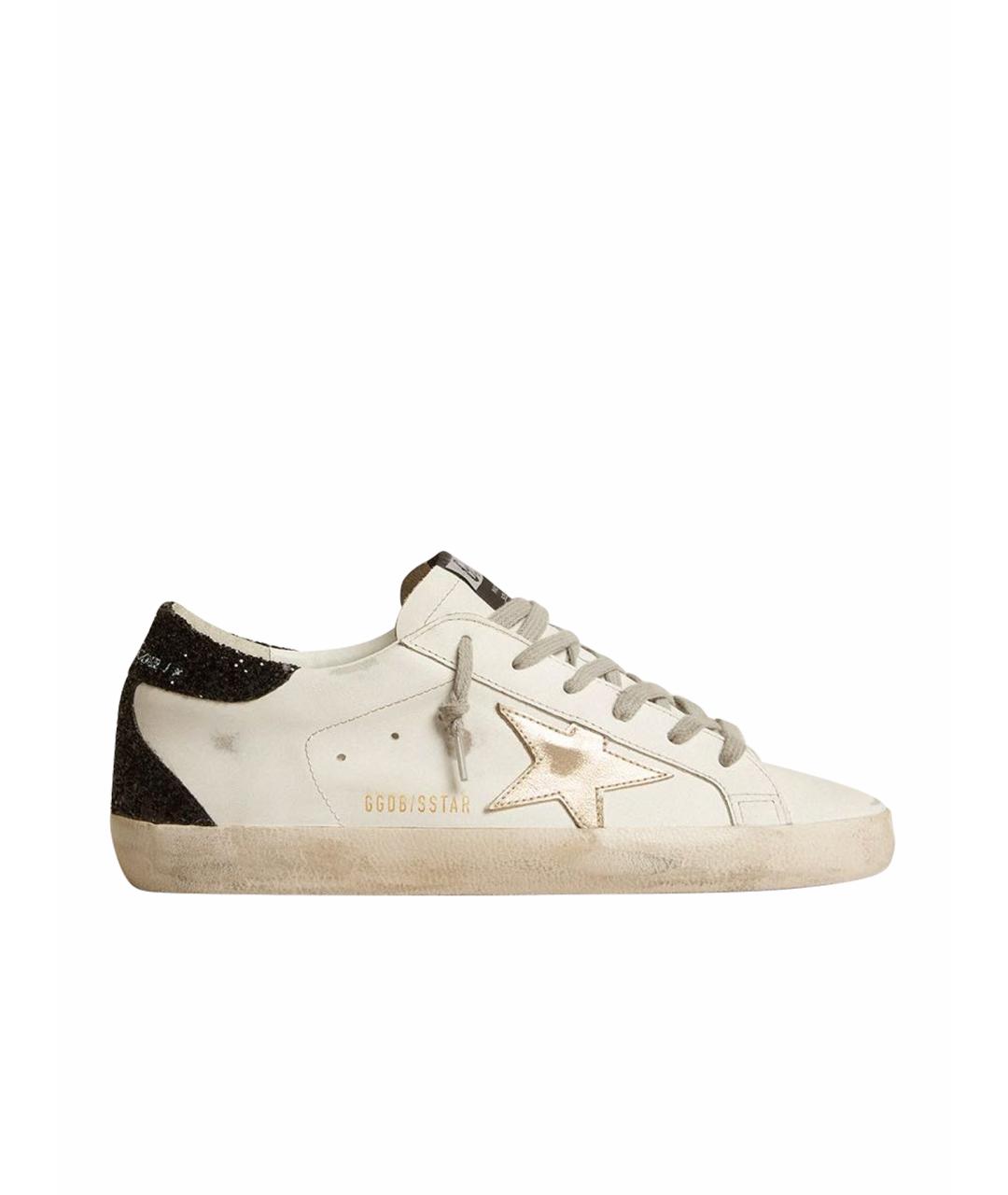 GOLDEN GOOSE DELUXE BRAND Белые кожаные кроссовки, фото 1