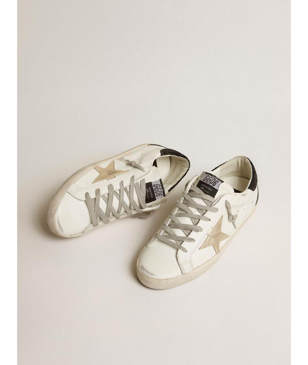 GOLDEN GOOSE DELUXE BRAND Белые кожаные кроссовки, фото 2