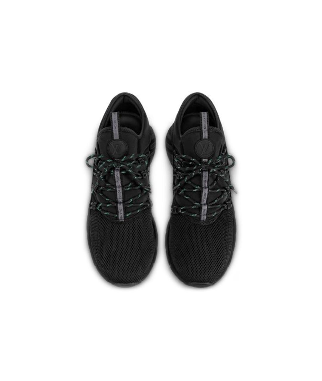 LOUIS VUITTON Черные текстильные высокие кроссовки / кеды, фото 3