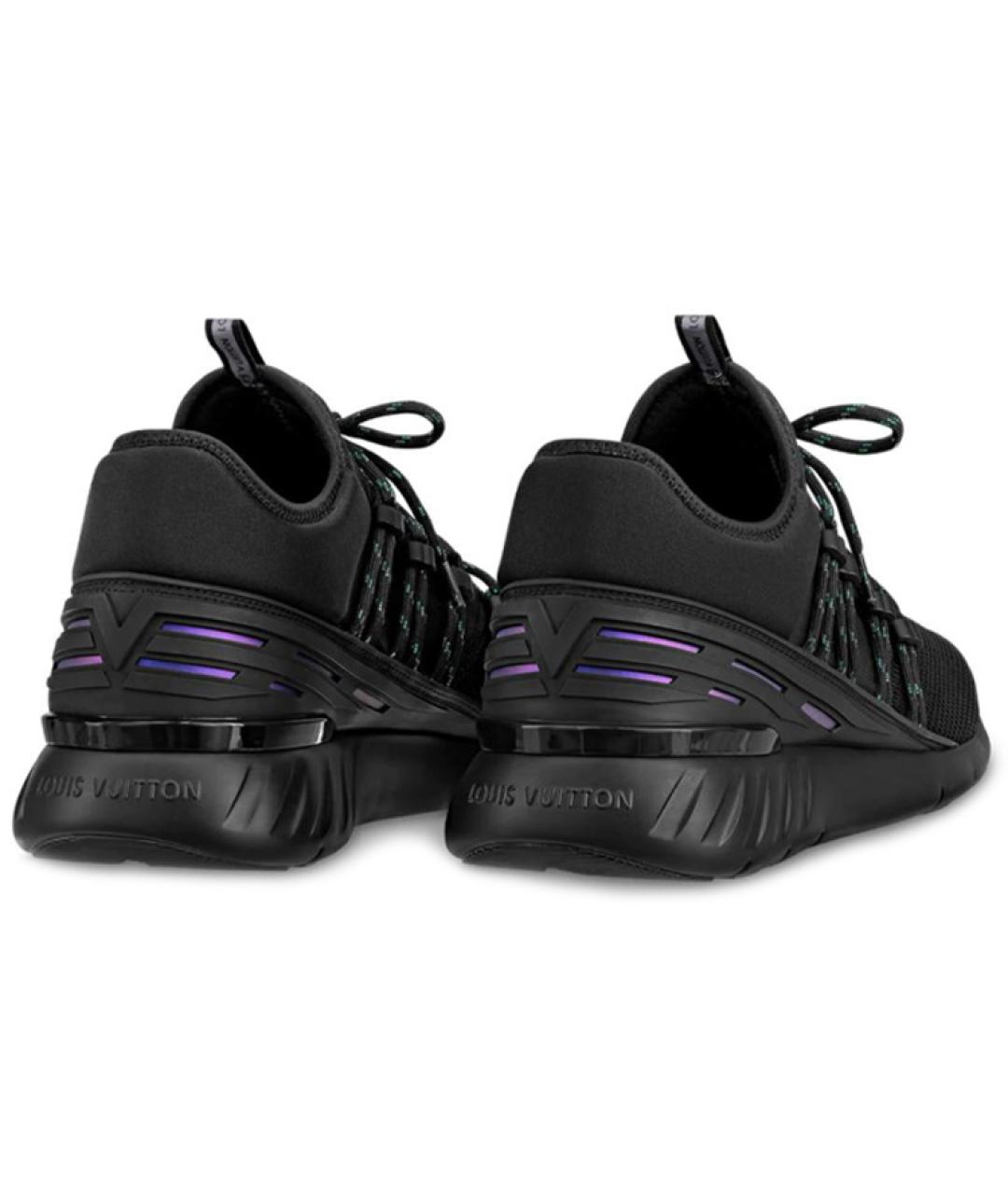 LOUIS VUITTON Черные текстильные высокие кроссовки / кеды, фото 4
