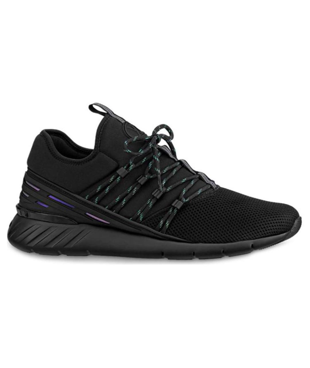 LOUIS VUITTON Черные текстильные высокие кроссовки / кеды, фото 1