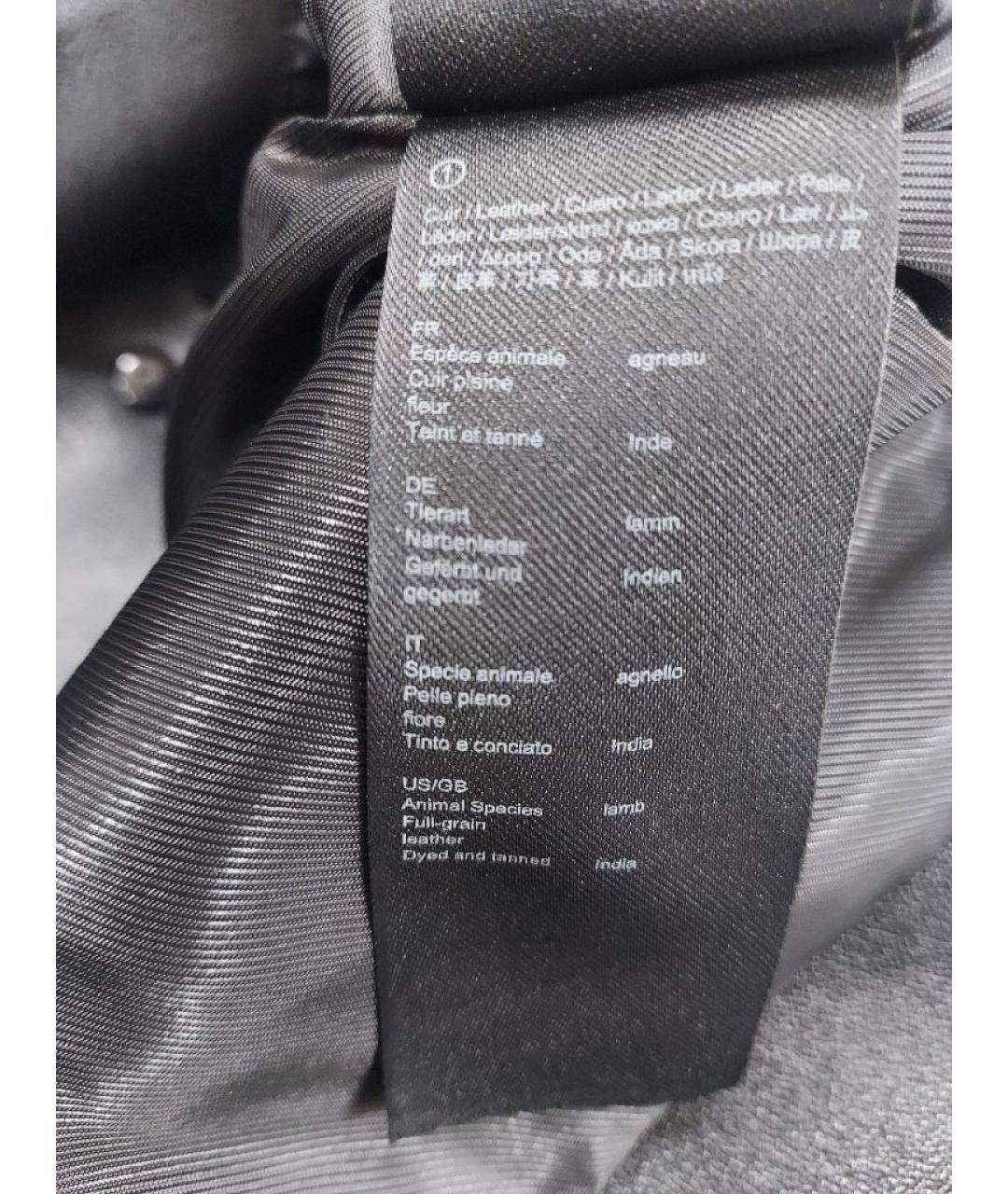 MAJE Черная кожаная куртка, фото 6