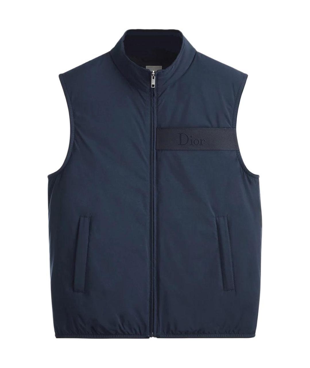 CHRISTIAN DIOR Синий полиамидовый жилет, фото 1