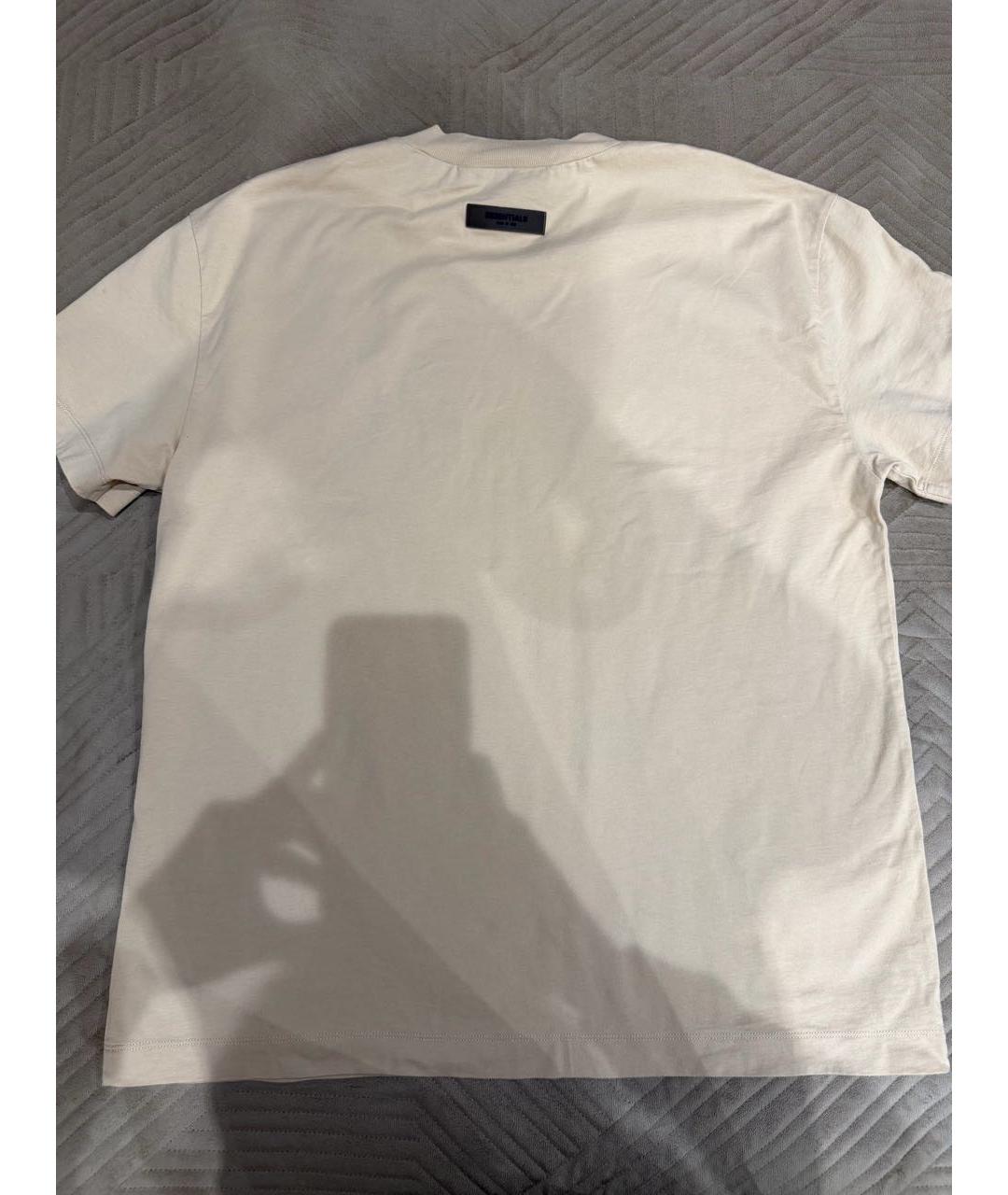 FEAR OF GOD ESSENTIALS Коричневая хлопковая футболка, фото 2