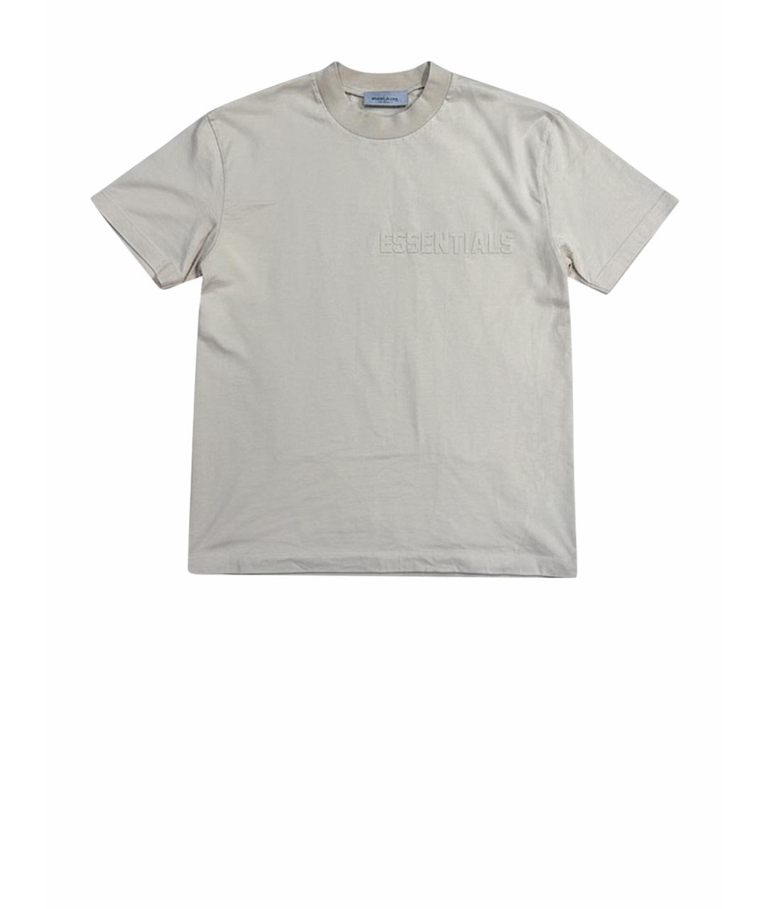 FEAR OF GOD ESSENTIALS Коричневая хлопковая футболка, фото 1