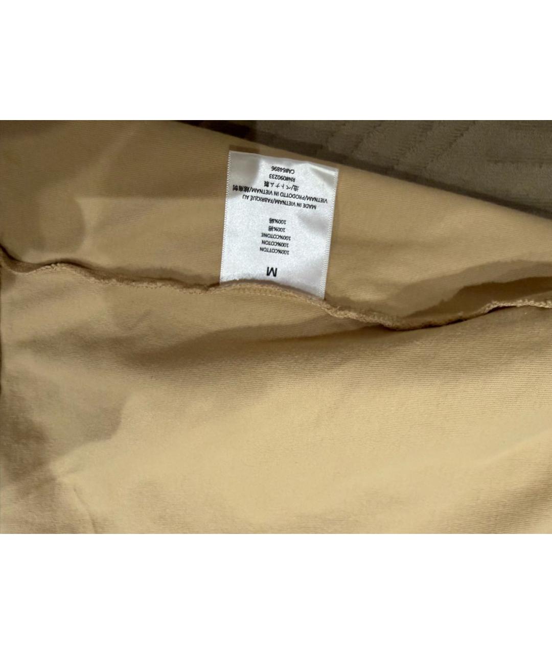 FEAR OF GOD ESSENTIALS Коричневая хлопковая футболка, фото 4