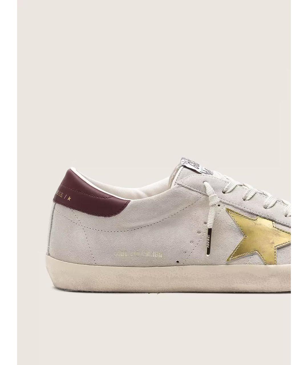 GOLDEN GOOSE DELUXE BRAND Бежевые кожаные кроссовки, фото 4