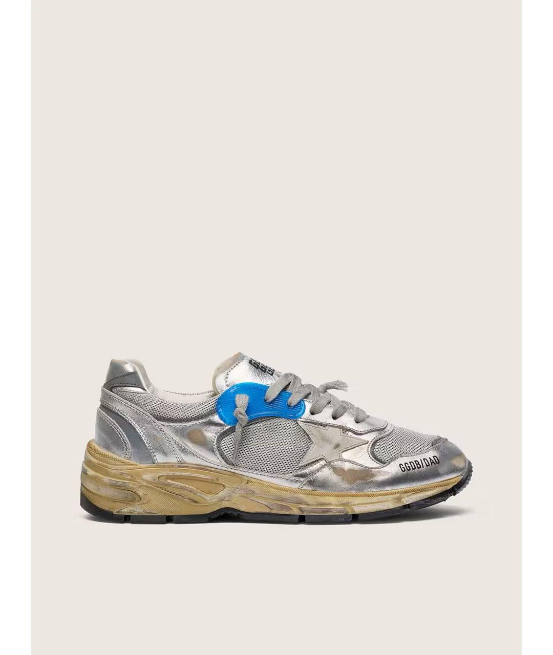 GOLDEN GOOSE DELUXE BRAND Серые кожаные кроссовки, фото 5