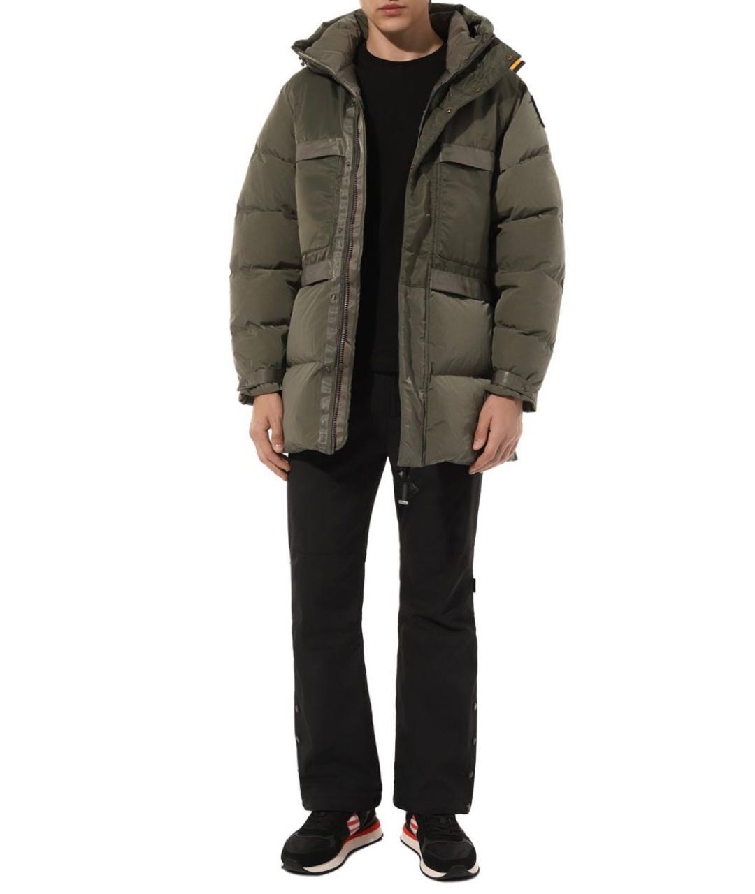 PARAJUMPERS Хаки полиамидовый пуховик, фото 5