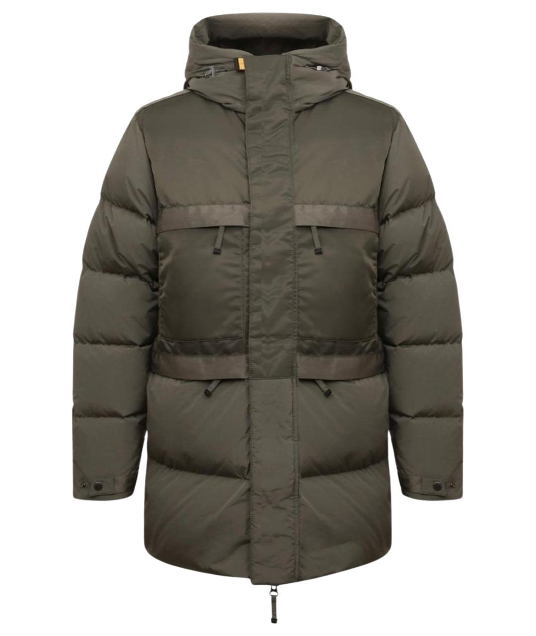 PARAJUMPERS Хаки полиамидовый пуховик, фото 1