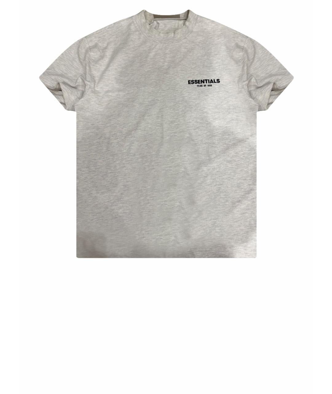 FEAR OF GOD ESSENTIALS Серая хлопковая футболка, фото 1