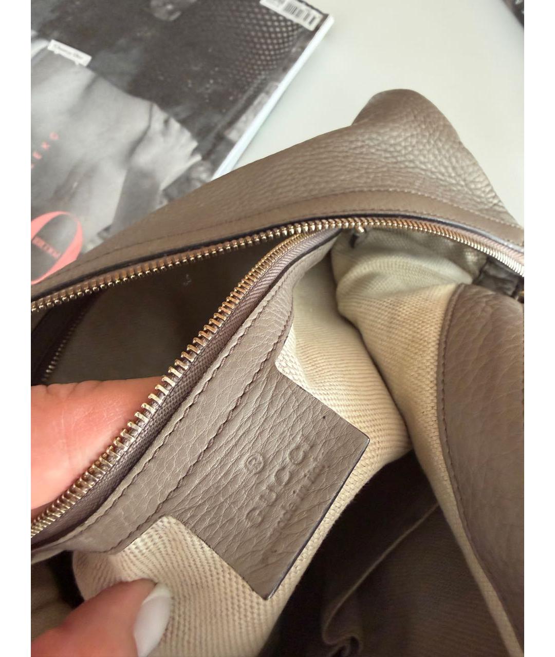 GUCCI Кожаная сумка через плечо, фото 7