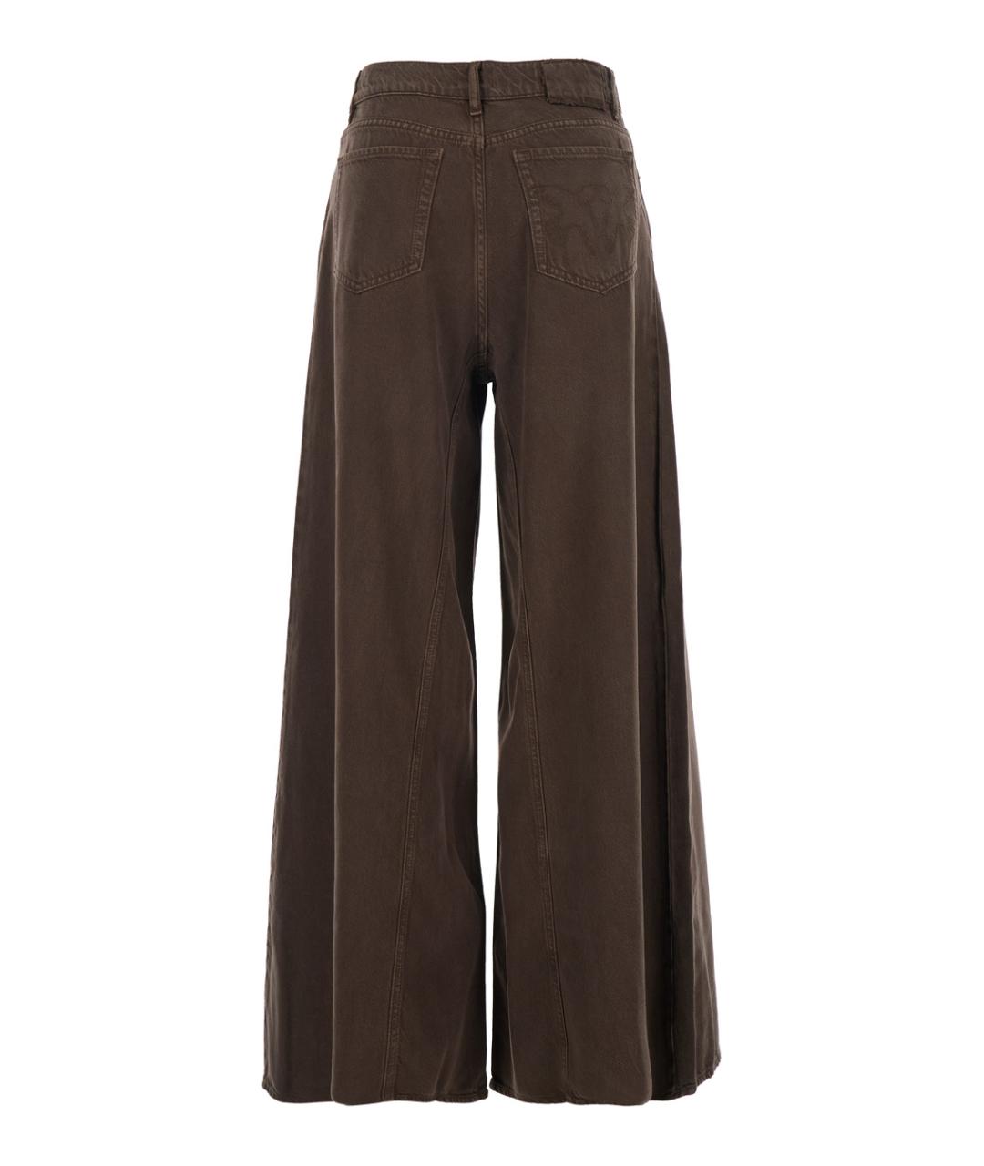 PINKO Коричневые прямые джинсы, фото 2