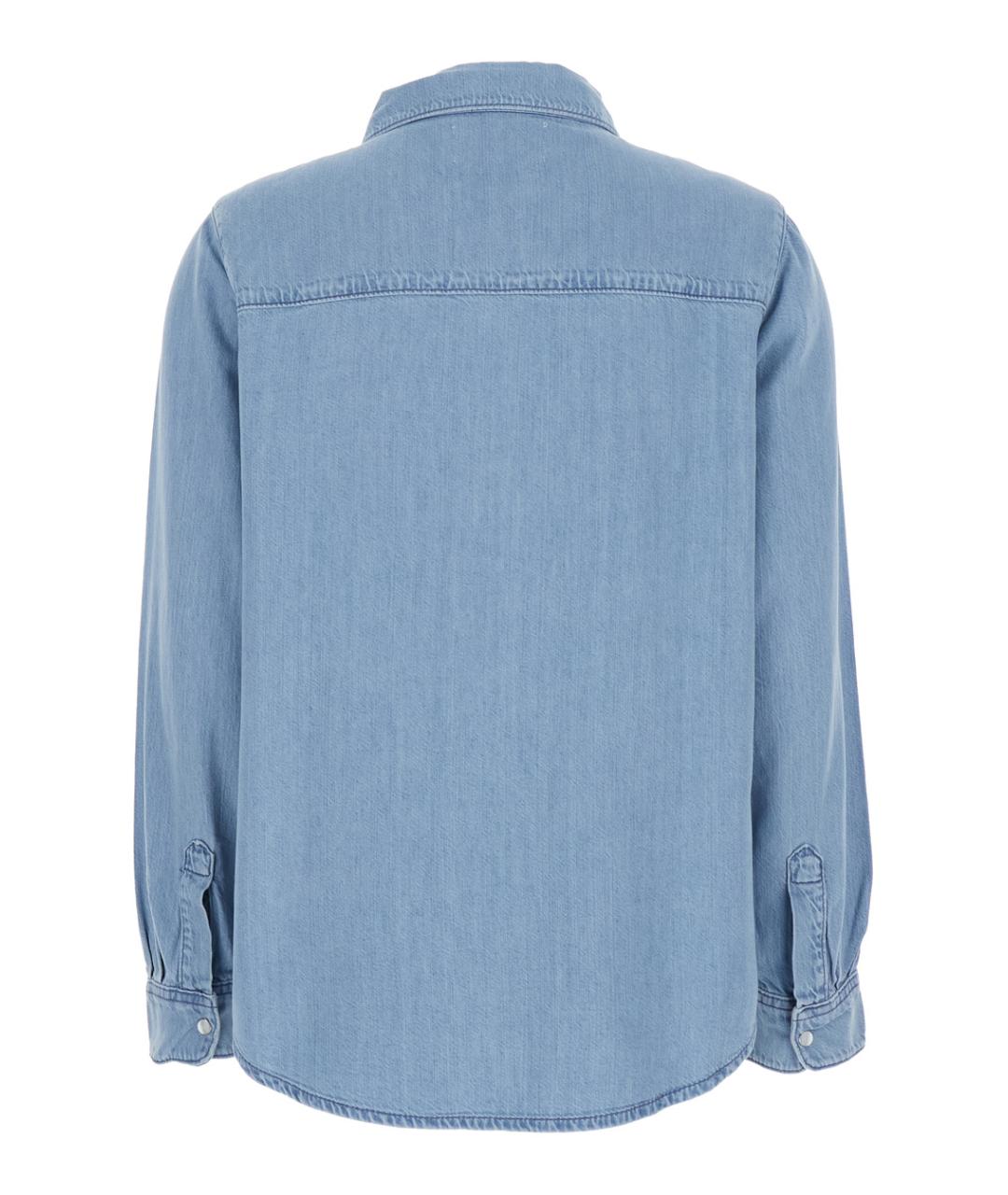 BA&SH Голубая хлопковая рубашка, фото 2