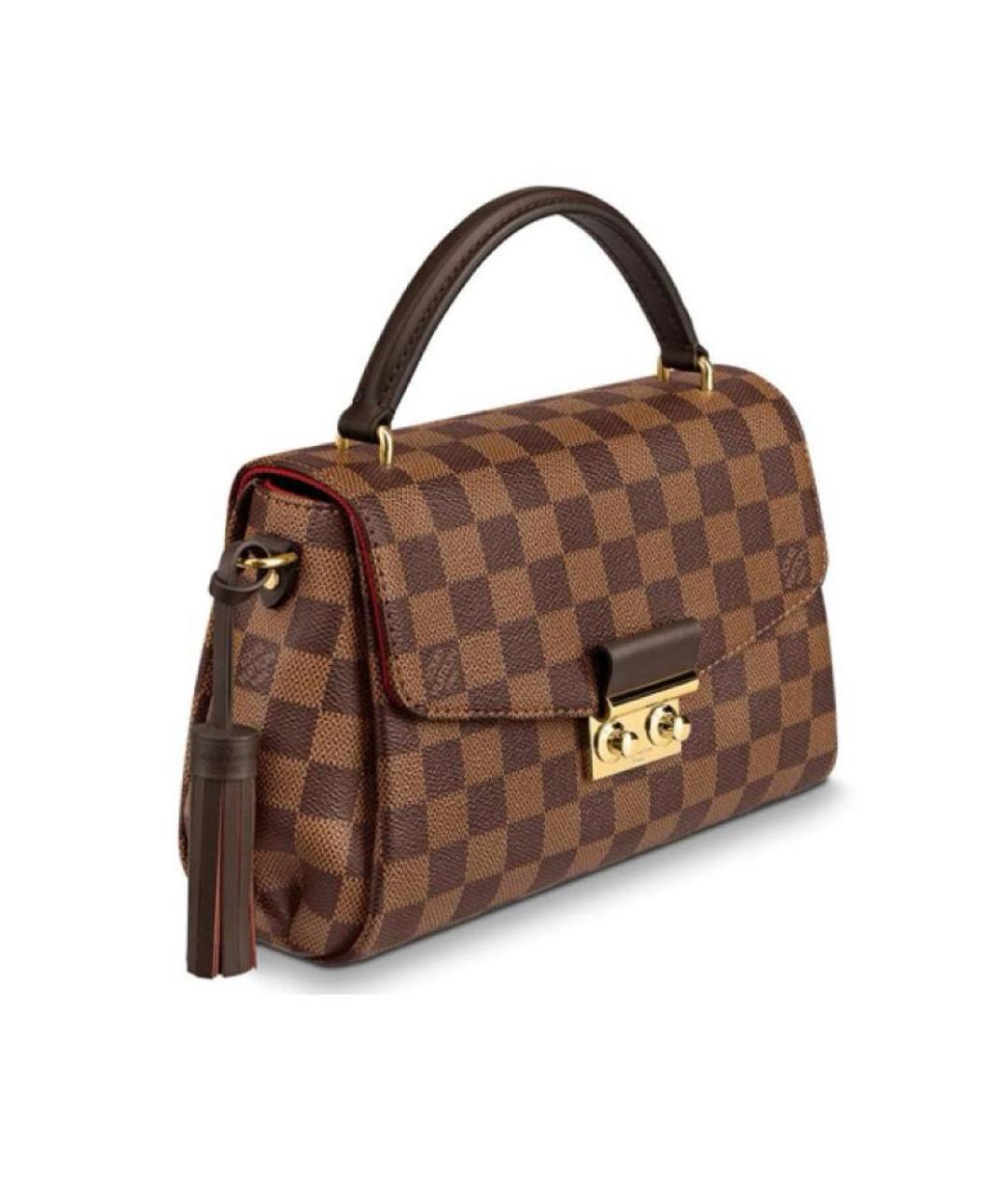 LOUIS VUITTON Коричневая сумка с короткими ручками, фото 4